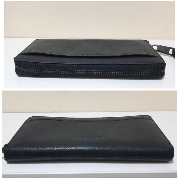 Margot York Patty envelope full zip real leather wallet 8"W×4.5"H - Picture 5 of 5